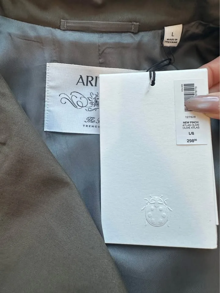 Aritzia New Finch Trench Coat - City Twill Size L NWT image indicator(5)