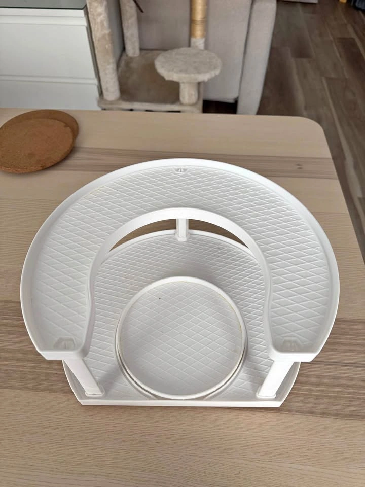 White condiment organizer