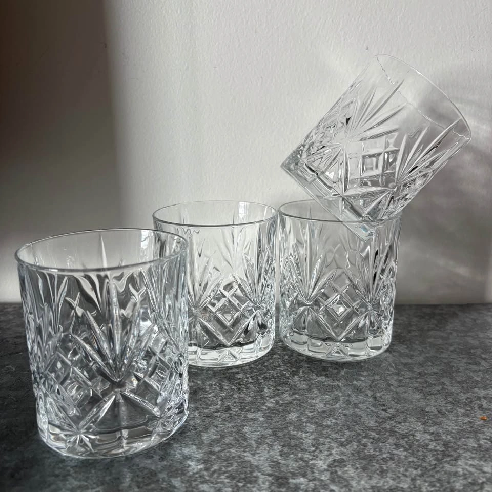 Italian Crystal Whiskey Glasses - 4 pieces - photo 2