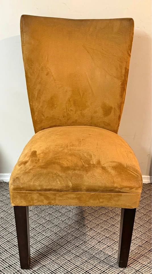 Caramel Velvet Dining Chair