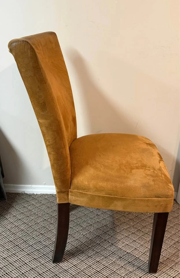 Caramel Velvet Dining Chair - photo 2