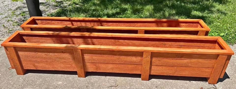 8-Foot tall Handmade Cedar Raised Garden Planter