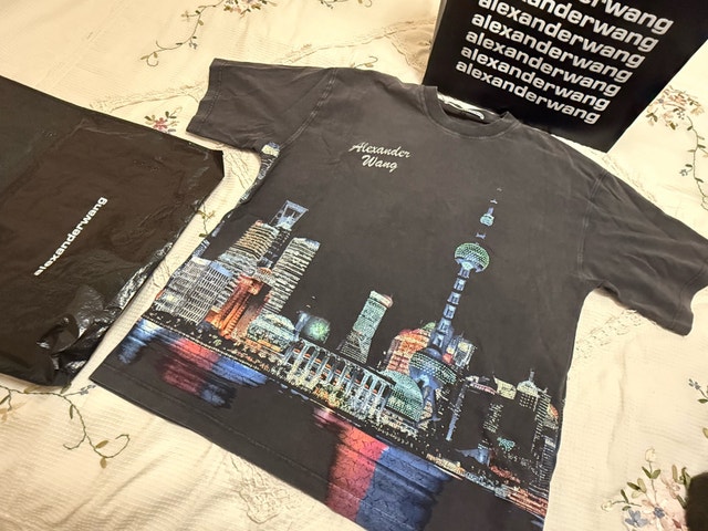 Alexander Wang Crystal Detail Shanghai T-Shirt