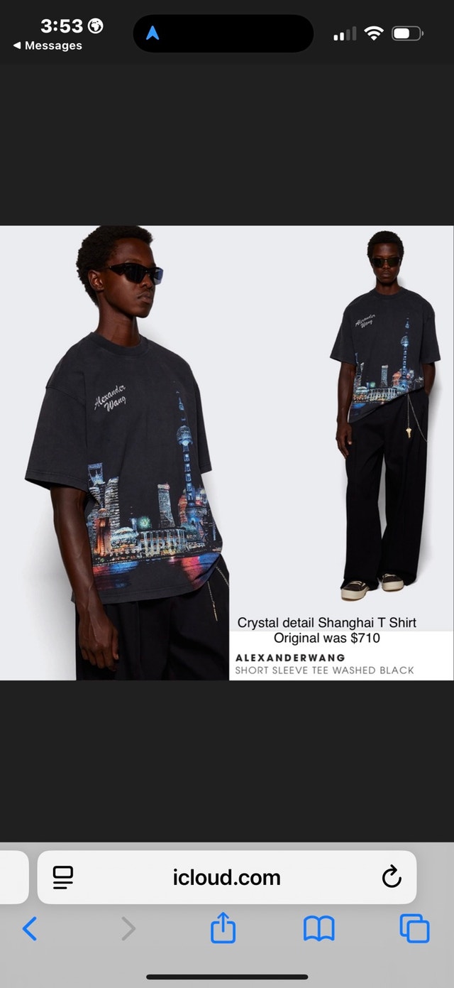 Alexander Wang Crystal Detail Shanghai T-Shirt - photo 2