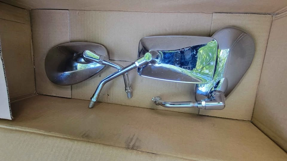 Chrome Motorcycle Mirrors (NEW) - photo 2