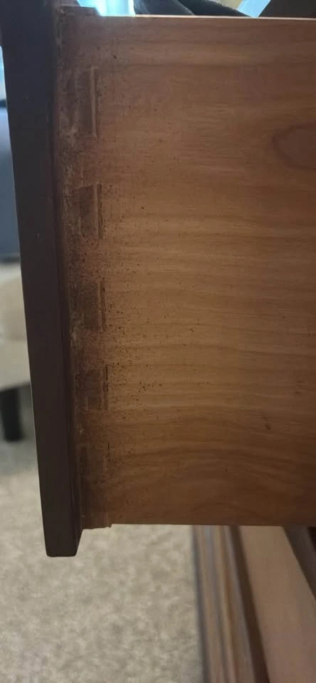 MCM 4 Cinnamon Walnut 4 Drawer Dresser with Dovetails - photo 5