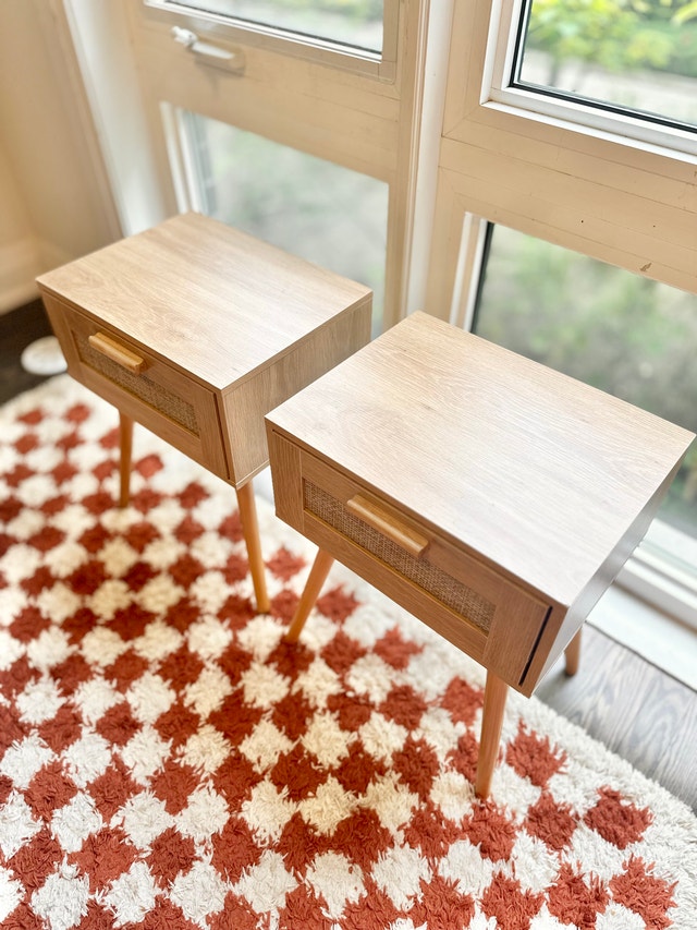 MCM Style Cane Nightstands x2 - photo 3