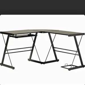 Wayfair L-Shaped Glass Computer Desk