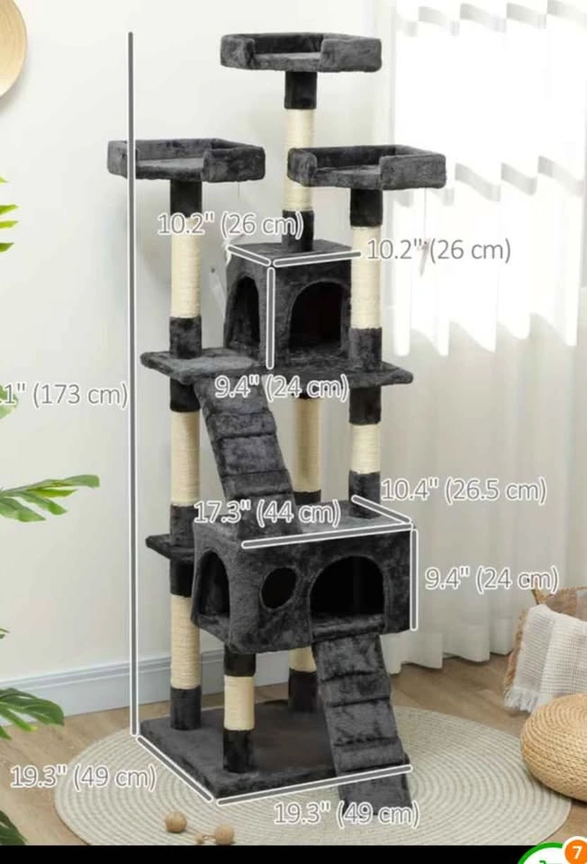 Multi-Level Cat Tree with Scratching Posts - photo 2