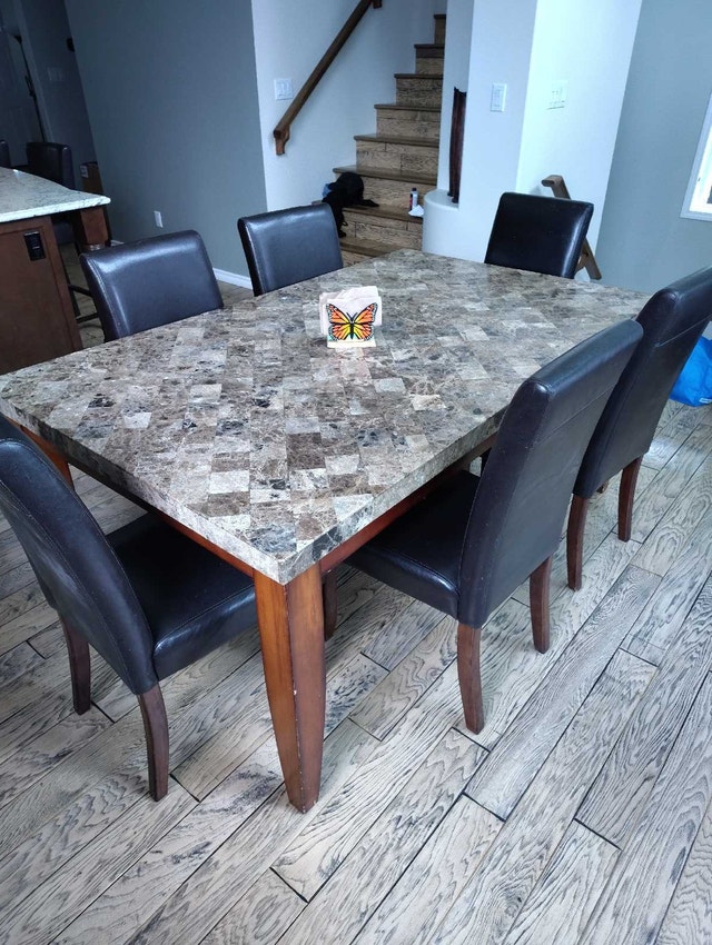 Dining table chairs