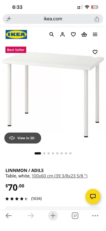 IKEA Linnmon / Adils Table - photo 3