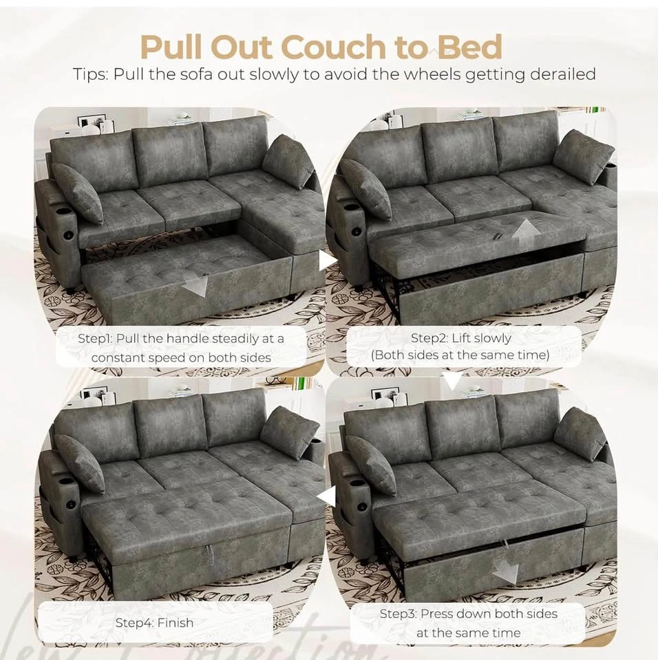 Sofa bed with storage - photo 5