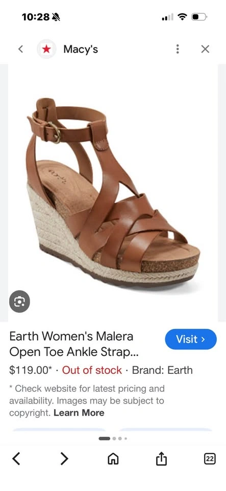 Earth Malera leather wedge sandals - photo 2