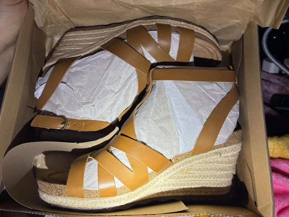 Earth Malera leather wedge sandals - photo 3