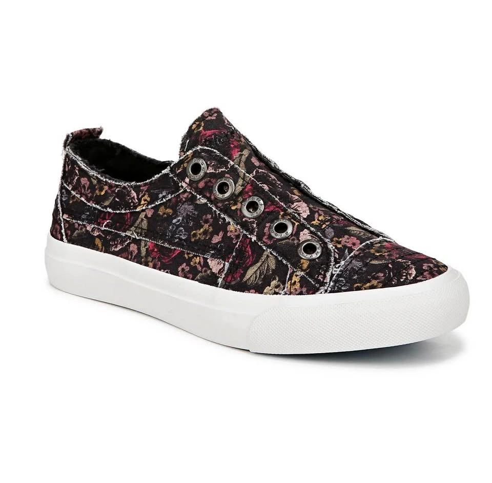 Womens roseprint Blowfish slip ons