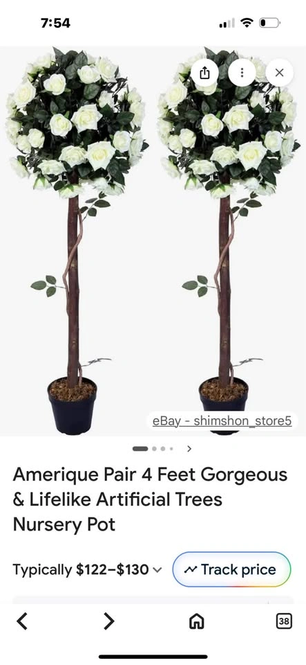 Amerique artificial Rose tree pair - photo 2