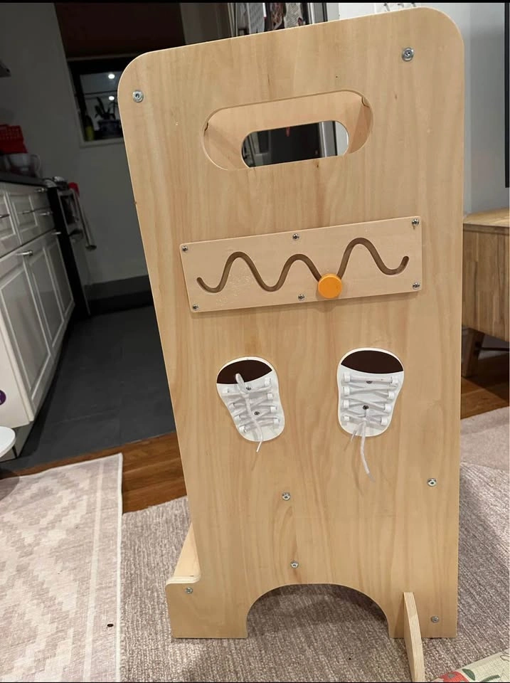 Wooden Interactive Toddler Learning Tower - photo 3