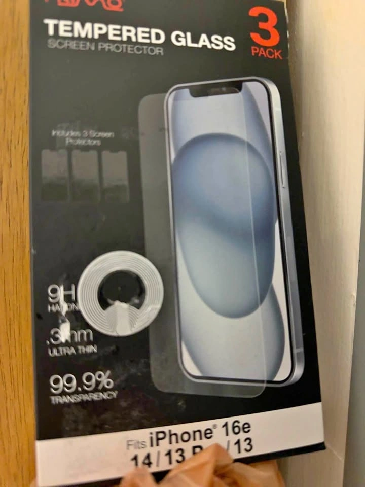 iPhone Tempered Glass Screen Protectors (2-Pack Left) – $6