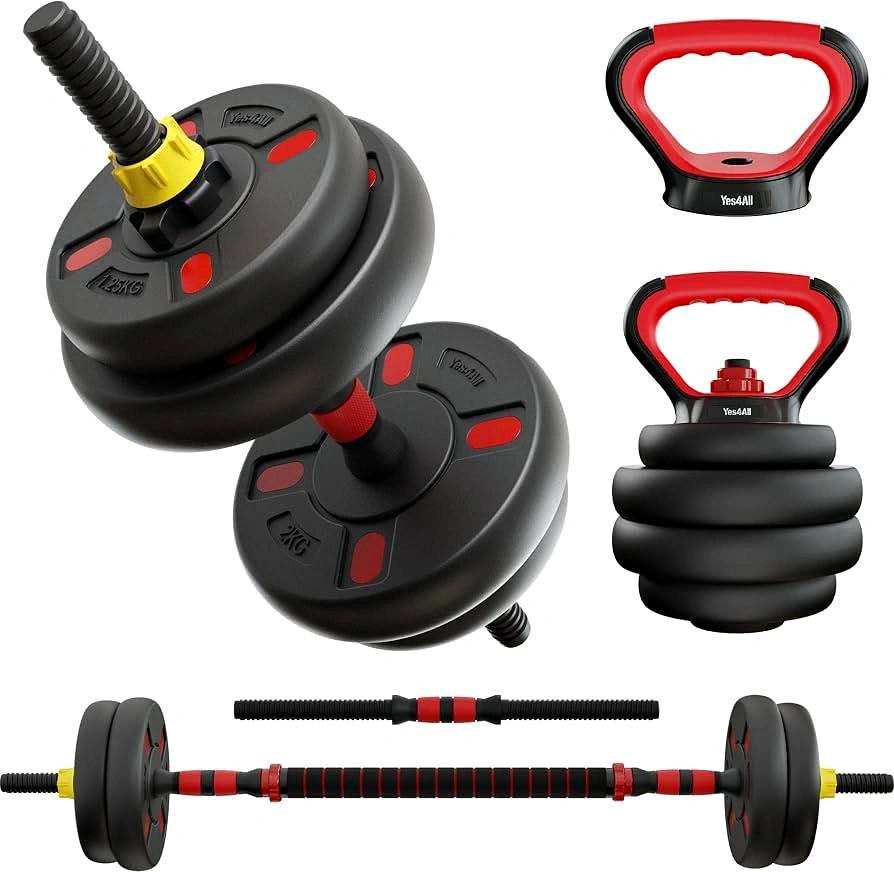 4 in 1 Adjustable Dumbbell with Upgraded nut