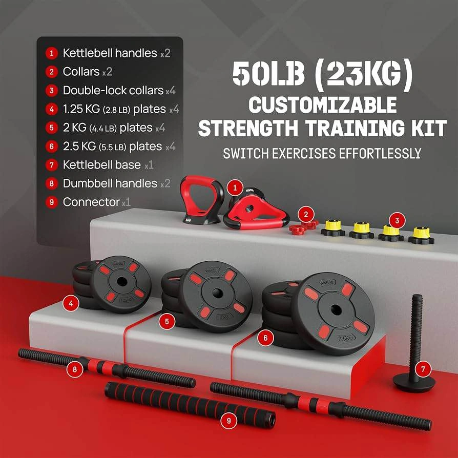 4 in 1 Adjustable Dumbbell with Upgraded nut - photo 2