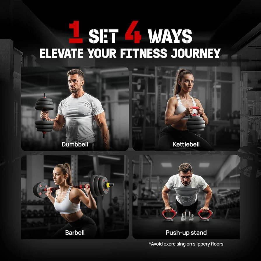 4 in 1 Adjustable Dumbbell with Upgraded nut - photo 3