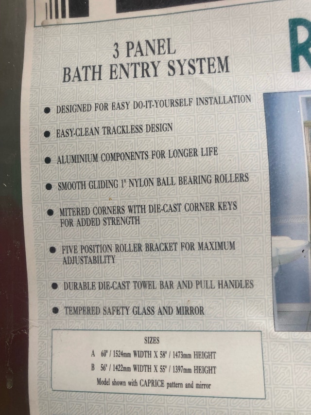 3 Panel Bath Entry System - photo 3