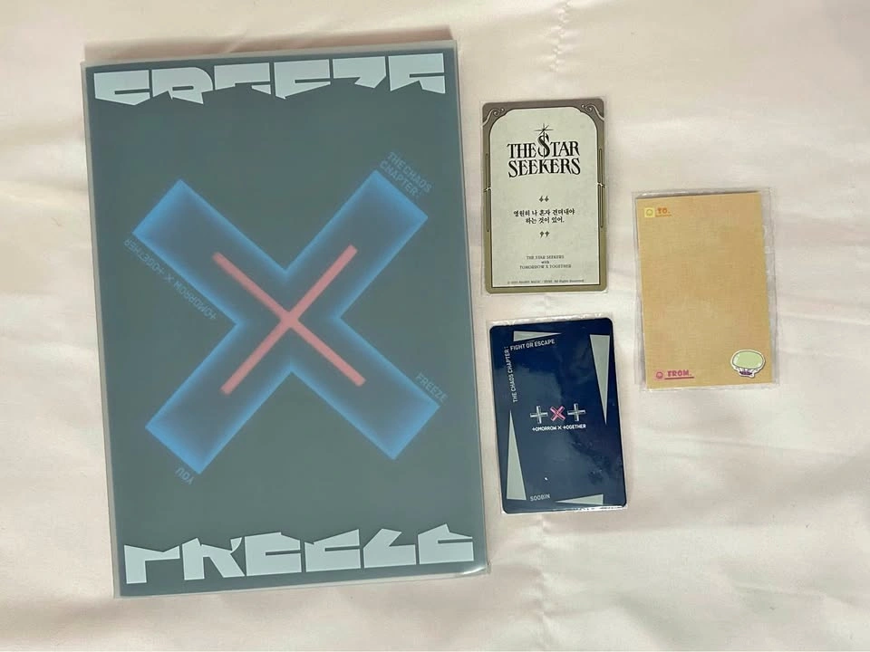 TXT The Chaos Chapter Freeze Album - K-Pop Album, 1 CD, 2 PCs, 1