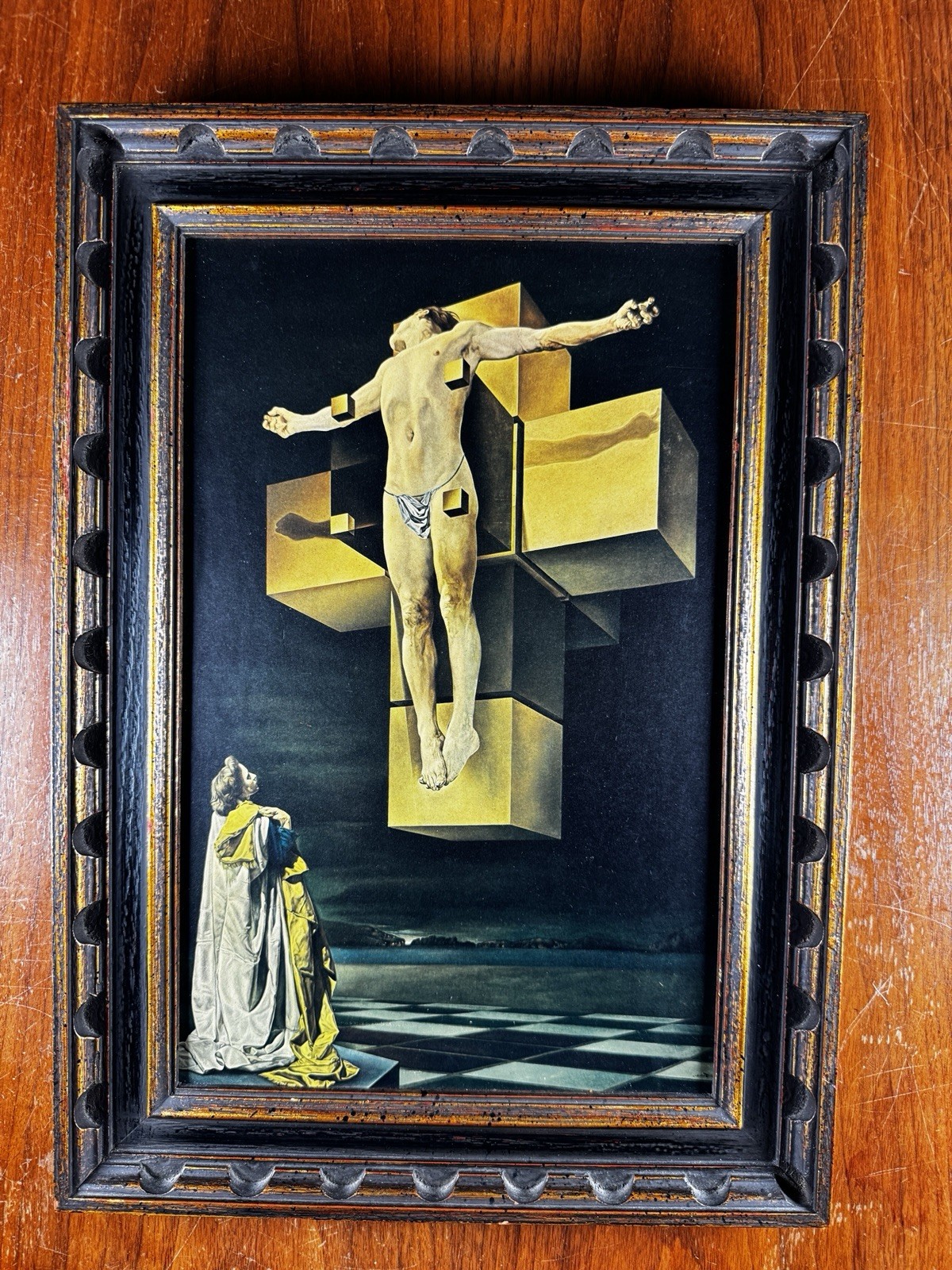 New York Graphic Society Crucifixion, 1954 by Salvador Dali Fram