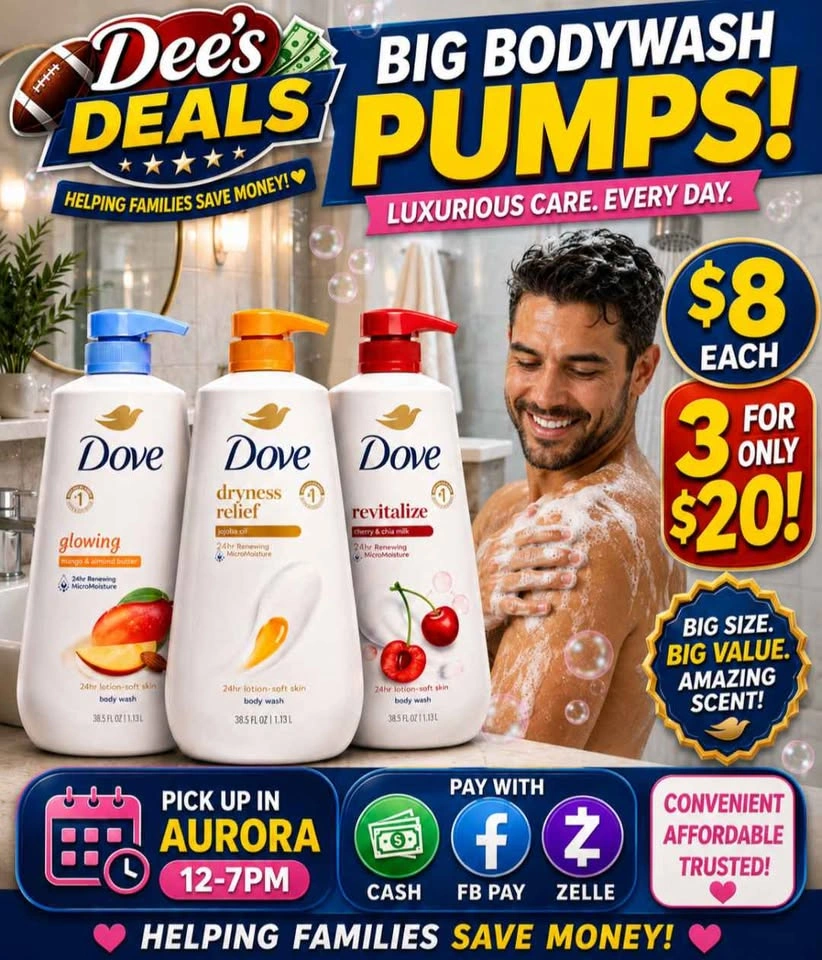Big Dove Bodywash Pumps $8 each or 3 for $20 - photo 3