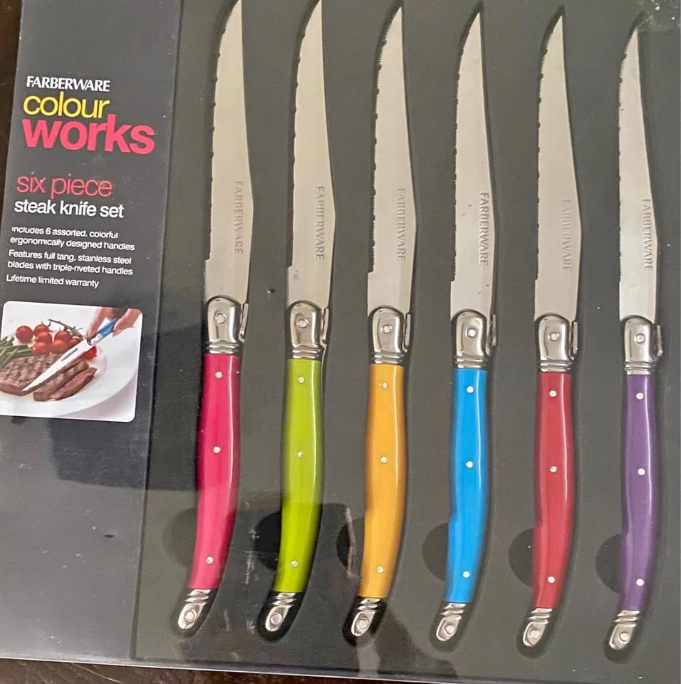 Farberware Colour Works 6-Piece Steak Knife Set