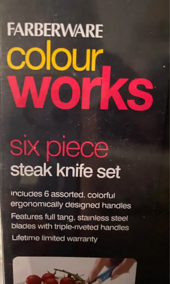 Farberware Colour Works 6-Piece Steak Knife Set - photo 2