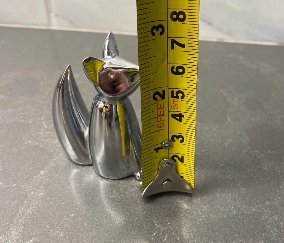 Chrome Mini Fox Figurine - photo 3