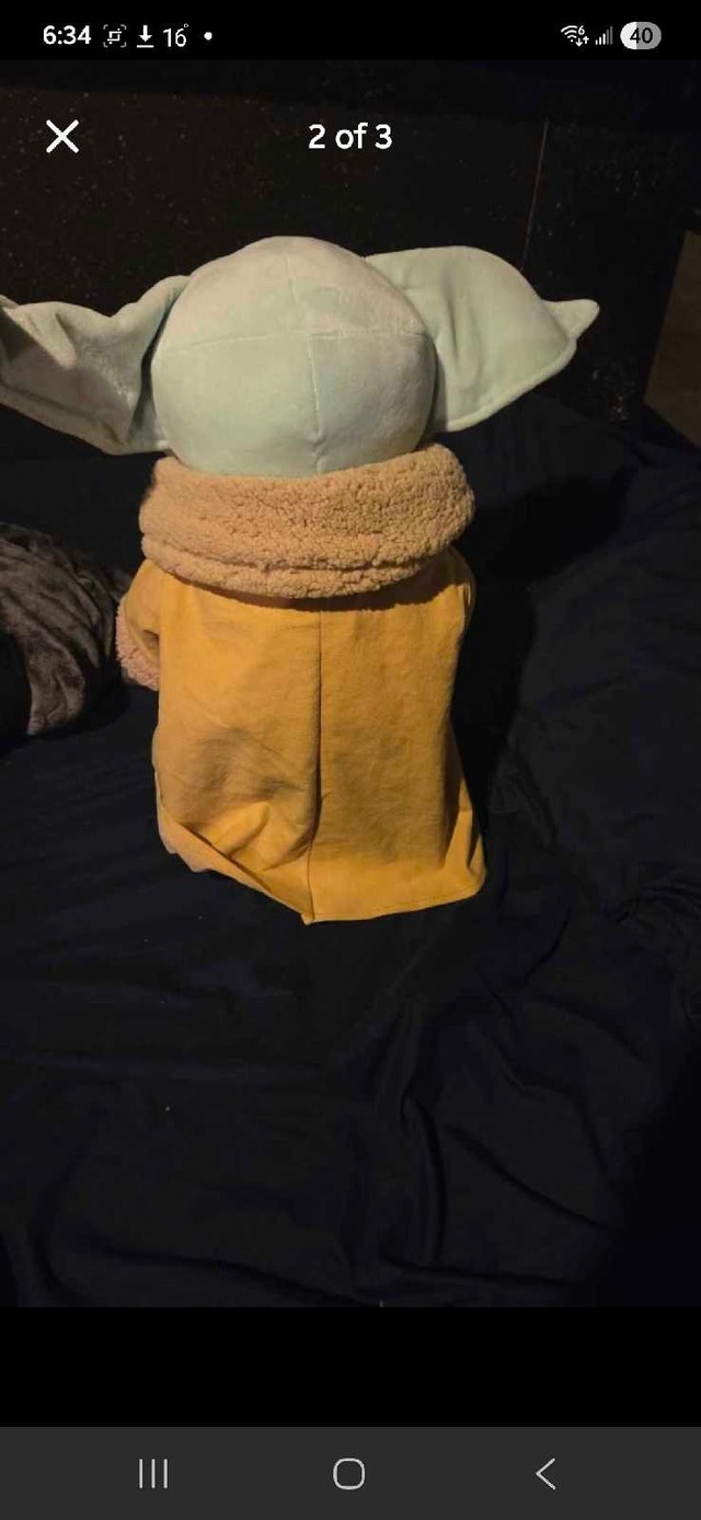 Star Wars The Mandalorian Grogu Plush with Pumpkin - photo 2