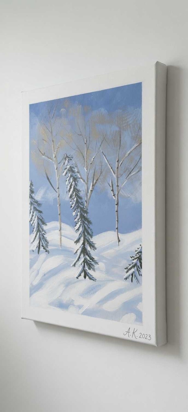 Winter Landscape Oil Painting