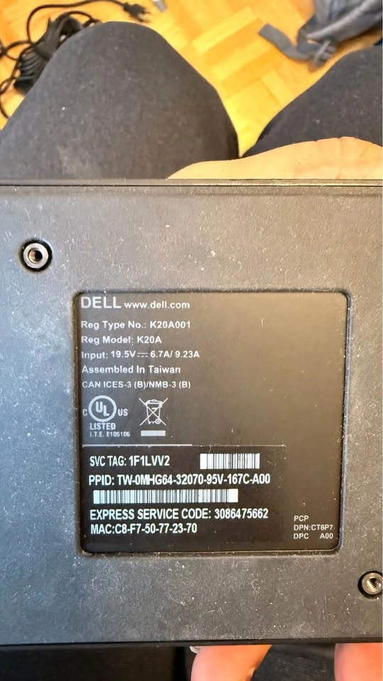 Dell docking station WD 19 with power adapter - photo 3