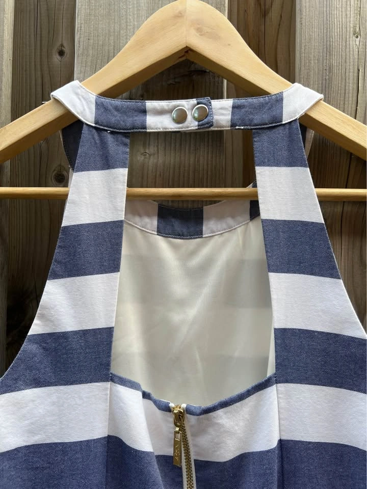 Nautical Blue Bridesmaid Dress (Eliza J - Size 4) - photo 3