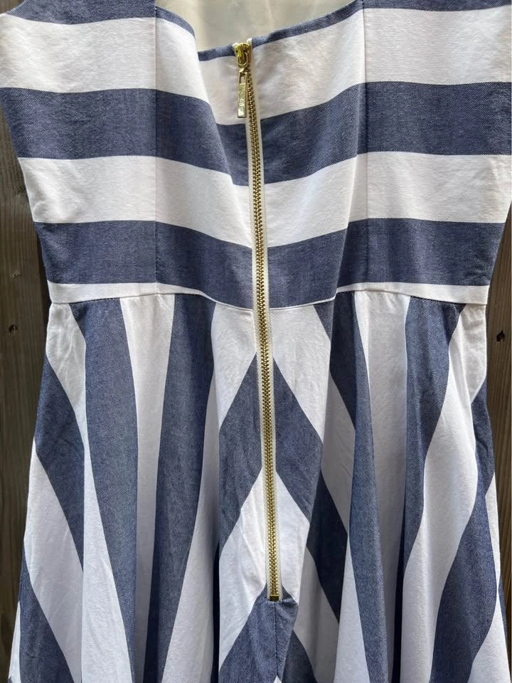 Nautical Blue Bridesmaid Dress (Eliza J - Size 4) - photo 4