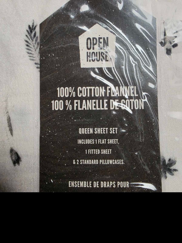 Open House 100% Cotton Flannel Queen Sheet Set - photo 2