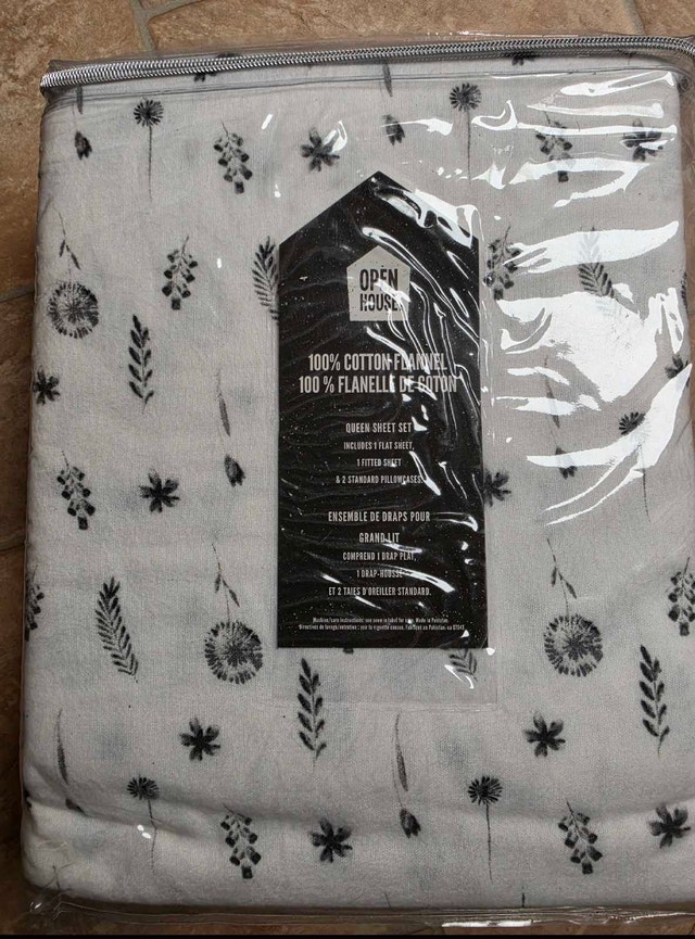 Open House 100% Cotton Flannel Queen Sheet Set - photo 3