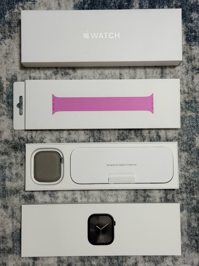 Titanium Apple Watch Series 10 46mm Cellular with Apple Care+