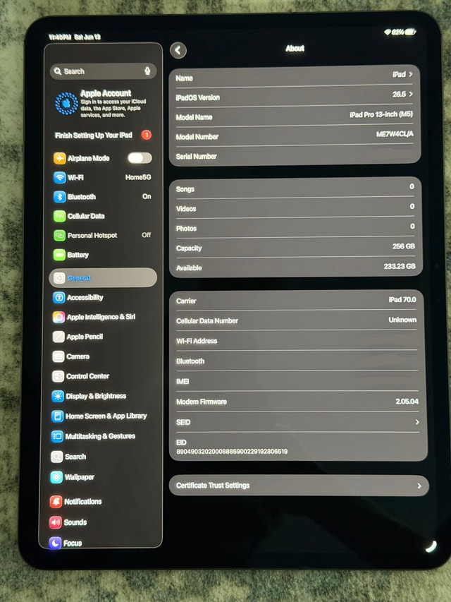 New M5 13” Ipad Pro Wifi + Cellular 256gb - photo 5