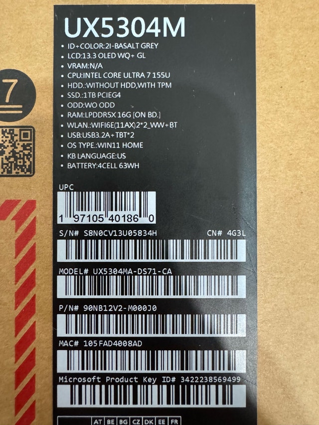 ASUS Zenbook S13 OLED AI Ready Laptop - Basalt Grey - photo 5