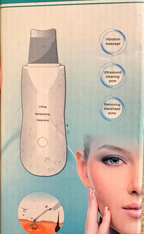 Ultrasonic Facial Skin Scrubber Blackheads Remover
