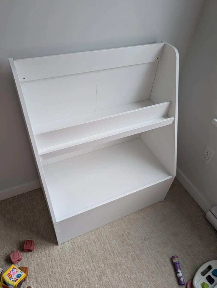 White Book Display with Storage - photo 4