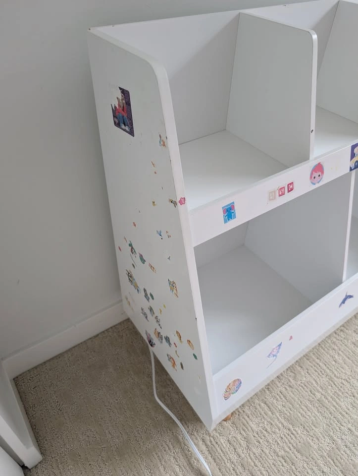 White Kids Bookshelf & Toy Storage Organizer - photo 2