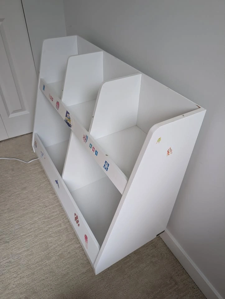 White Kids Bookshelf & Toy Storage Organizer - photo 3