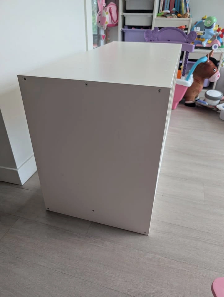 Toy Storage Organizer with Pink and White Bins - photo 3
