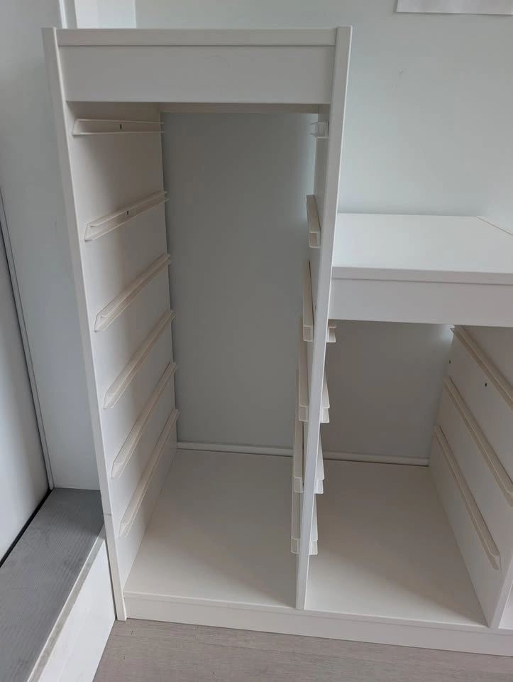 Toy Storage Organizer with White and Purple Bins - photo 5