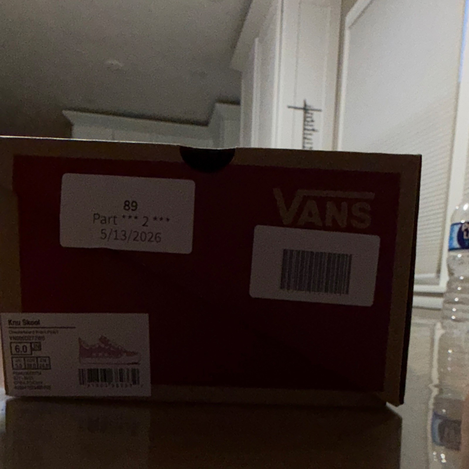 VANS Knu Skool Pink/White Check Suede Low Top Sneakers US 6 - photo 2