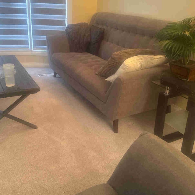 3-Piece Sofa Set – Dark Grey – Great Condition